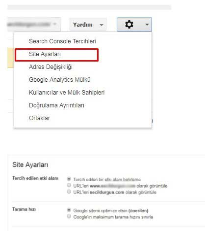 kisisel ayarların belirlenmesi - Google Search Console Nedir? Nasıl Kullanılır? [Kapsamlı Rehber]